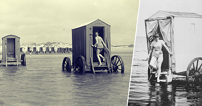Купальные машины, или с чем люди отправлялись на пляж в викторианскую эпоху