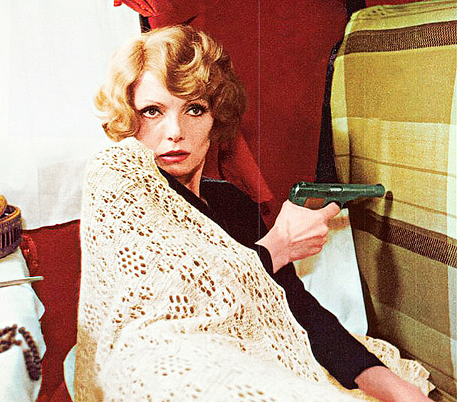 Актриса Нонна Терентьева в фильме "Транссибирский экспресс", 1977 год