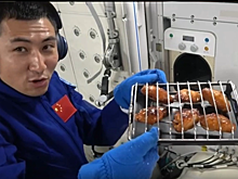 Китайские космонавты впервые приготовили барбекю на орбите