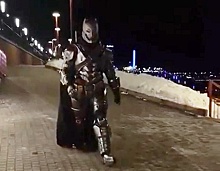Нижегородцы увидели Бэтмена на набережной Федоровского
