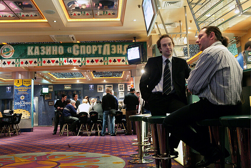 В казино «СпортЛэнд» на Новом Арбате, 2005 год