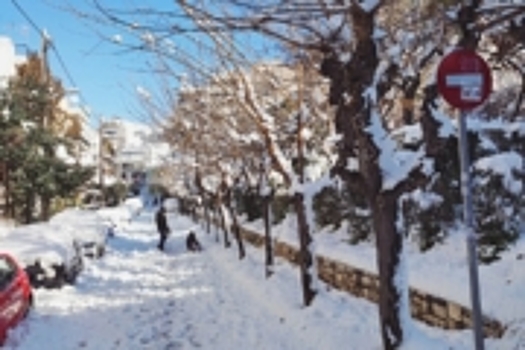 Снегопад «объявил» в Греции внеплановый выходной