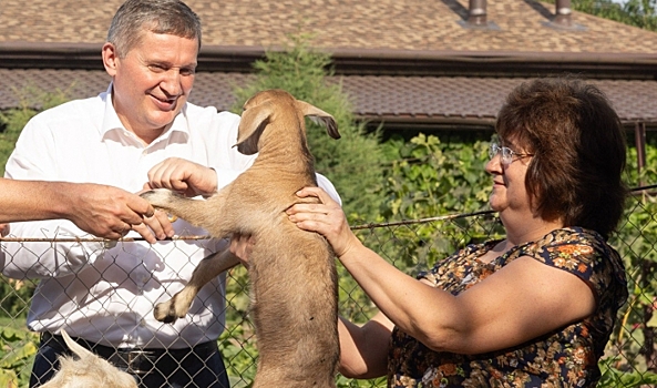 Андрей Бочаров побывал в гостях на фермерском подворье под Волгоградом