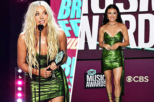 Американские певицы в одинаковых платьях вышли на церемонии CMT Awards