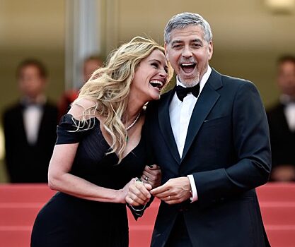 Неожиданная пара: Джордж Клуни и Джулия Робертс были замечены на съемочной площадке