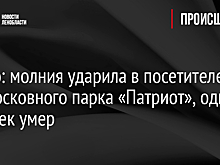 Видео: молния ударила в посетителей подмосковного парка «Патриот», один человек умер