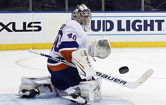 Бучневич забросил свою первую шайбу в новом сезоне НХЛ, поразив ворота Сорокина