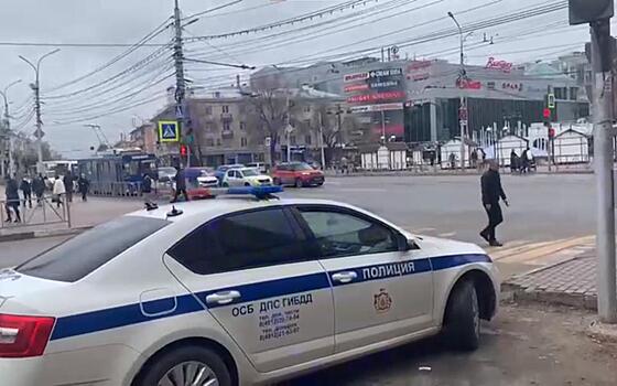 Полиция обратилась к рязанцам через громкоговоритель на площади Победы