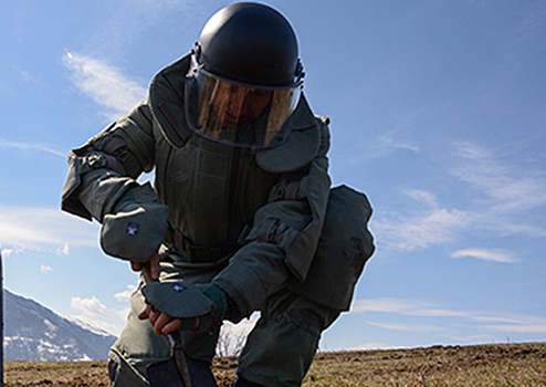 В Сахалинской области инженерно-саперные подразделения ВВО учились вести разведку путей выдвижения войск методом «подкова»
