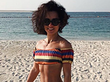 Тело дня: 42-летняя Тина Канделаки хвастается натренированным телом в ярких бикини