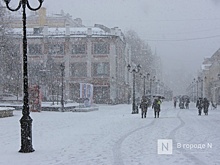 Сугробы высотой 14 см выросли в Нижегородской области в апреле