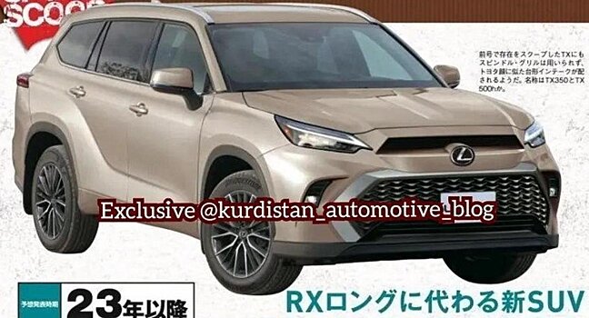Lexus превратит Toyota Highlander в кроссовер TX