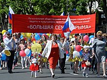 На первомайскую демонстрацию в Симферополе вышли 27 тыс. человек