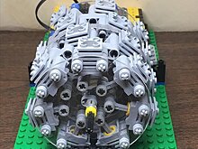 Из Lego собрали работающий 28-цилиндровый радиальный мотор