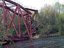 В Курске обрушился аварийный Красный мост