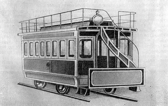 Первый в мире трамвай