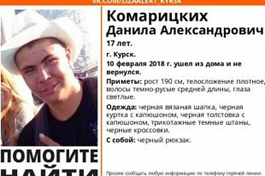 В Курске ищут 17-летнего подростка