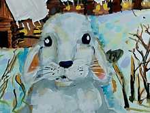 Белый зйчик кузбасской школьницы покорил жюри всероссийского конкурса