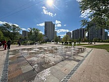 В районе Черемушки запустили фонтаны