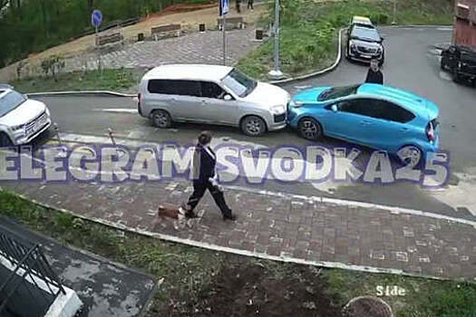 Во Владивостоке женщина протаранила автомобиль обидчика после конфликта