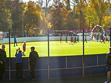 В поселке Сердовине в новом сквере созданы условия для занятий спортом