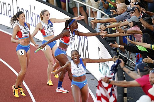 Сборная США взяла золото в эстафете 4×100 м среди женщин на ЧМ-2022