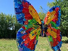 В Казани в Горкинско-Ометьевском лесу открыли арт-объект из перерабатываемого пластика