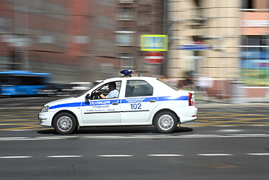 ДТП с участием полицейской машины произошло в центре Москвы