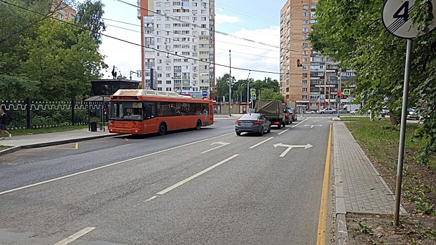 Схему движения изменили на перекрестке на проспекте Ленина