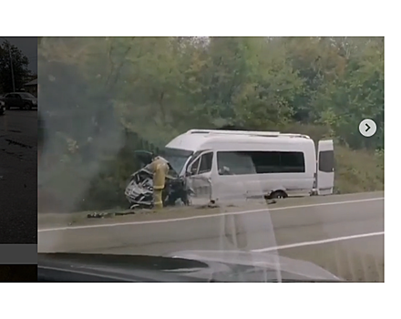 Мужчина погиб в ДТП с маршруткой в Горячем Ключе под Краснодаром