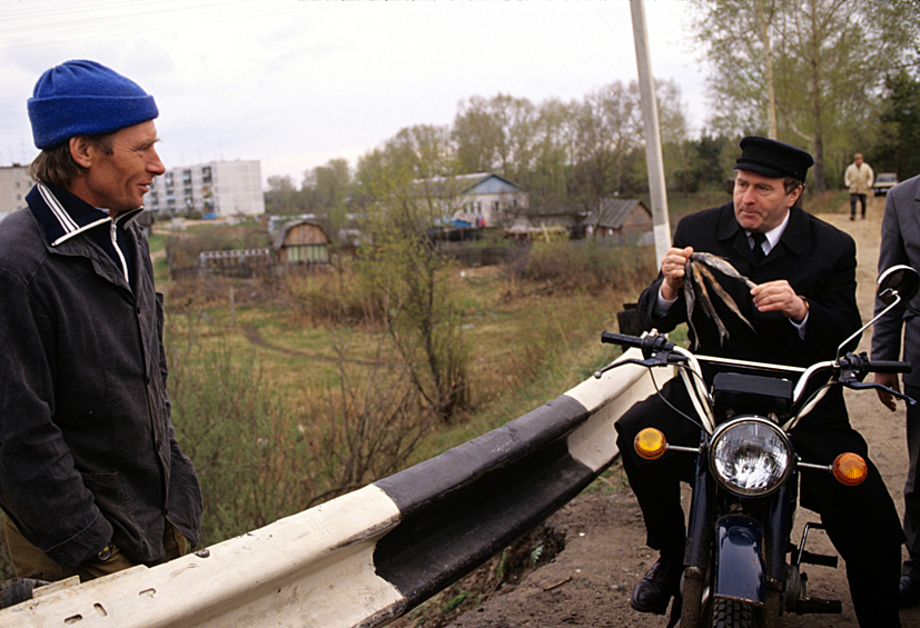 Владимир Жириновский в ярославской деревне, 1994 год