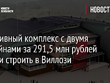 Спортивный комплекс с двумя бассейнами за 291,5 млн рублей начали строить в Виллози