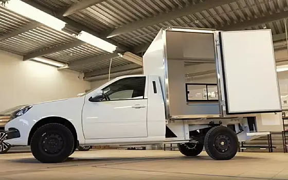 На базе "Гранты" создали передвижной магазин для деревень и сел