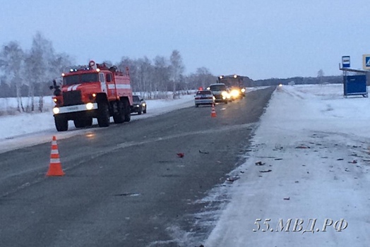 В серьёзной автоаварии под Омском погиб человек