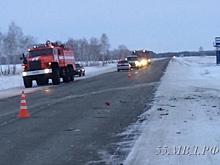 В серьёзной автоаварии под Омском погиб человек