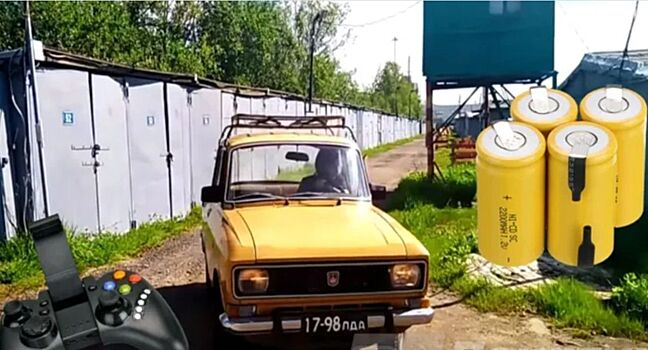 Из «Москвича-2140» умельцы сделали беспилотный электромобиль