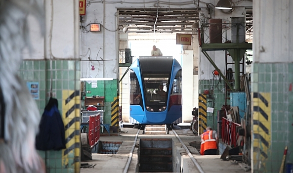 В Волгоград прибыли новые односекционные трамвайные вагоны модели «Львенок»