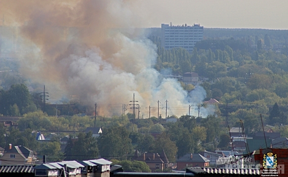 В Курске сейчас полыхает пожар