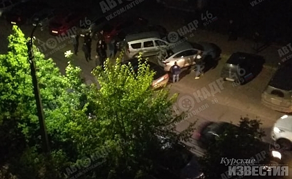 В Курске водитель протаранил несколько машин и был избит
