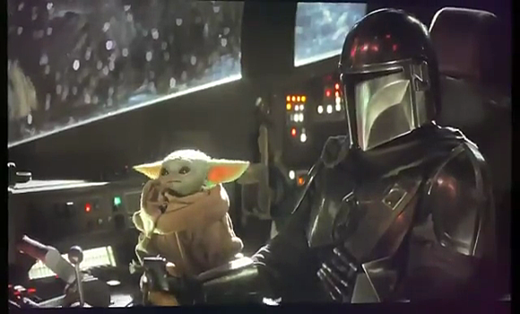 Малыш Йода включает музыку в новом меме