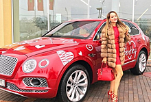 Калашниковой подарили "огненный" Bentley