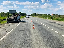 В ДТП с переворотом на трассе Тюмень — Омск пострадала 7-летняя девочка