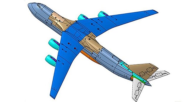 Изготовлена модель перспективного транспортного самолета «Слон»