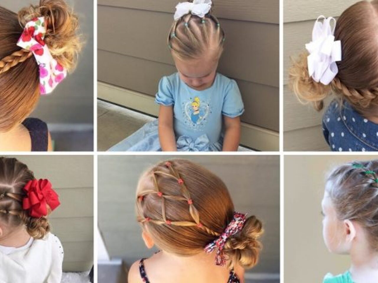 Прически для девочек. Причёски для девочек на средние волосы в садик. Причёски на средние волосы для девочек 5 лет. Несложные прически для девочек