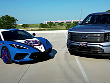 Ford F-150 Lightning и Corvette C8 сравнили в гонке по прямой