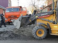 В центре Перми образовался провал из-за утечки воды
