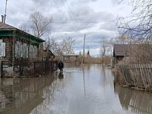 Вода начала заходить на улицы сел Курганской области