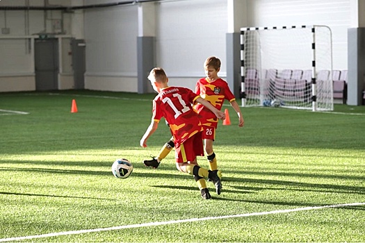 Новый крытый манеж для юных спортсменов футбольной школы "Арсенал" открыли в Туле в рамках федерального проекта "Спорт - норма жизни"