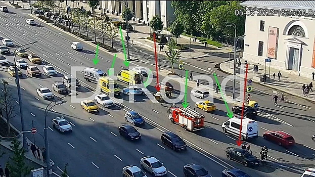 Крупное ДТП с участием 3 авто произошло на Садовом кольце в Москве