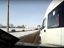 В Пензе ДТП с участием маршрутки попало на видео